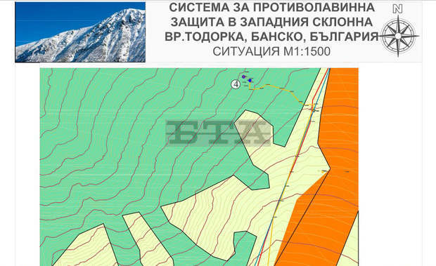 Модерна система за противолавинна защита се изгражда по западния склон на връх Тодорка в националния парк "Пирин"