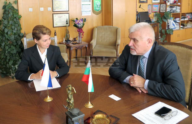 Новият Генерален консул на Русия в Русебе на опознавателна визита в Разград