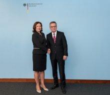  Interior Minister Buchvarova, German Counterpart Maizere Discuss Support for Security of Bulgarian Borders
