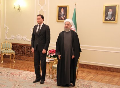 Foreign Minister Mitov Meets with Iran's President Ruhani