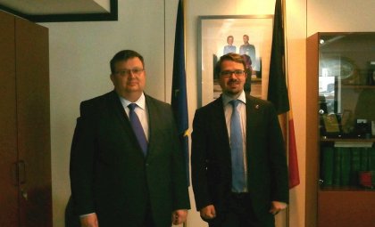 Prosecutor Tsatsarov Confers with Belgian Federal Prosecutor Van Leeuw
