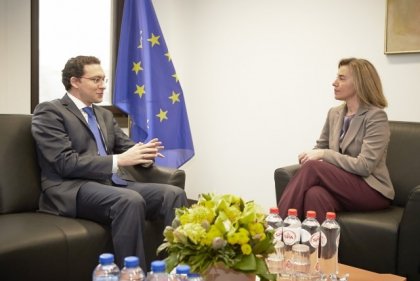 Bulgarian Foreign Minister Mitov Confers with EU Foreign Affairs High Representative Mogherini