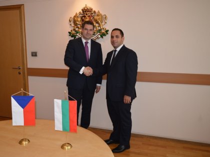 Economy Minister Karanikolov Meets with Czech Trade Minister Havlicek Economy Minister Karanikolov Meets with Czech Trade Minister Havlicek