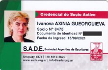 Българката Аксиния Иванова е приета в Съюза на писателите на Аржентина