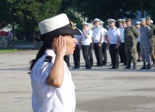 Осем военнослужещи от Висшето военноморско училище „Н. Й. Вапцаров“  с нови пагони