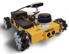 Доц. Найден Шиваров от БАН представя робо-платформа с колела за транспортиране на товари