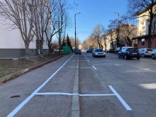 Нови места за паркиране са обособени по най-голямата търговска улица в Перник